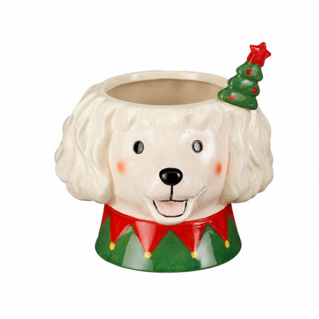 Rolig blomkruka hund