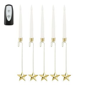 LED-juletræslys med stjerner 5-pak