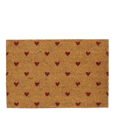 Dørmåtte med hjerter