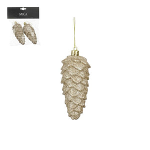 Julkula i plast Grankotte 2-pack