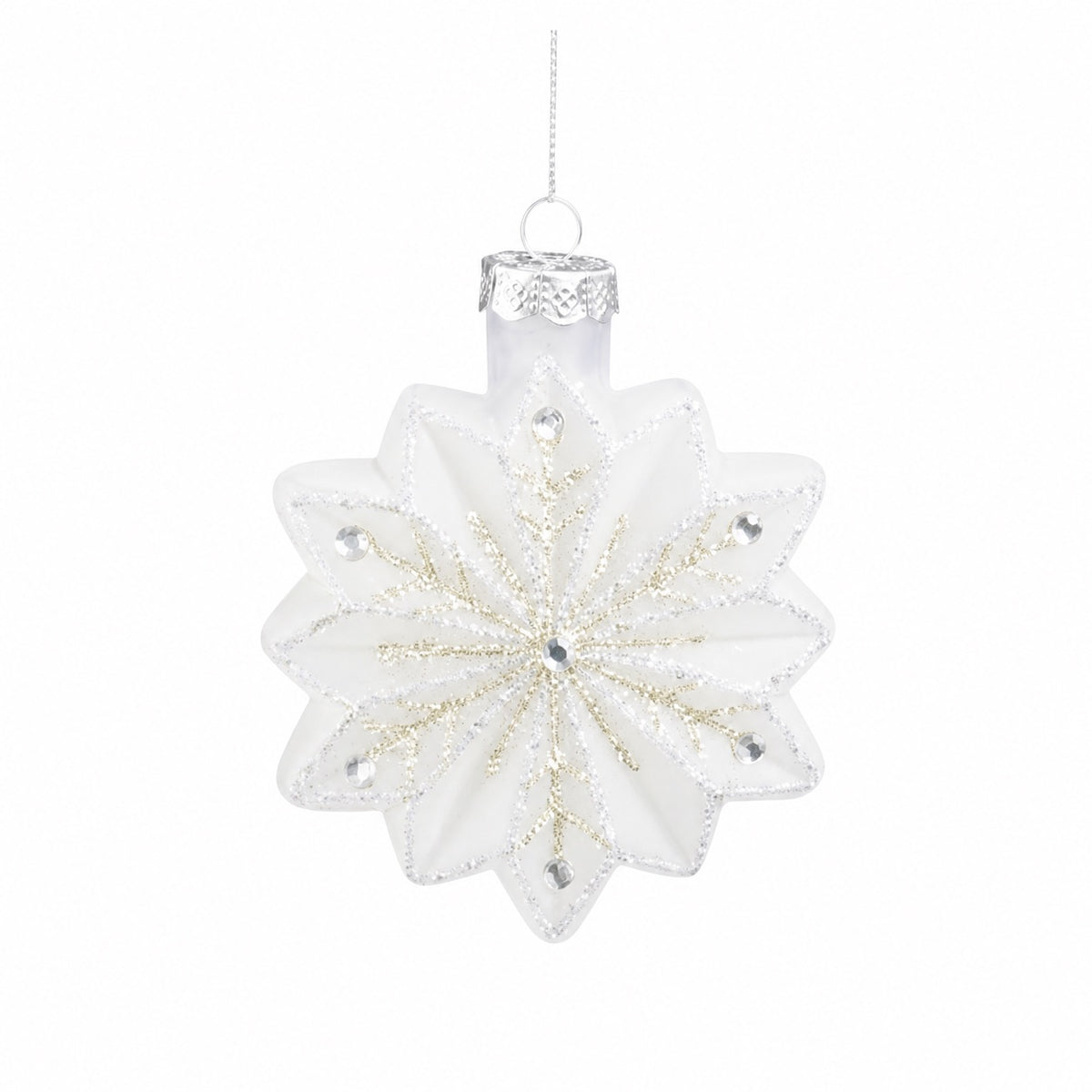 Julgranskula Snöflinga Pastell