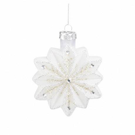 Julgranskula Snöflinga Pastell