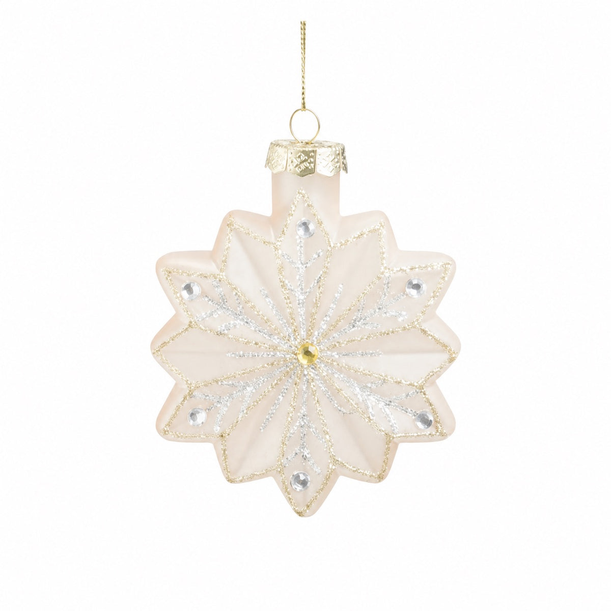 Julgranskula Snöflinga Pastell