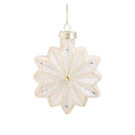 Julgranskula Snöflinga Pastell