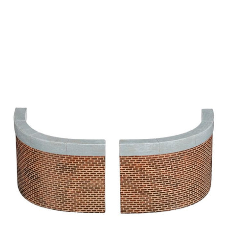 Luville 2 buede murstykker 8 cm høje