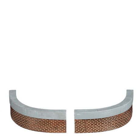 Luville 2 buede murstykker 4 cm høje