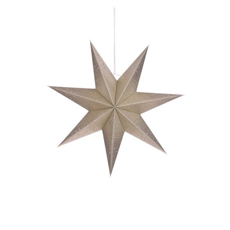 Stjerne champagnefarvet 45 cm i dia