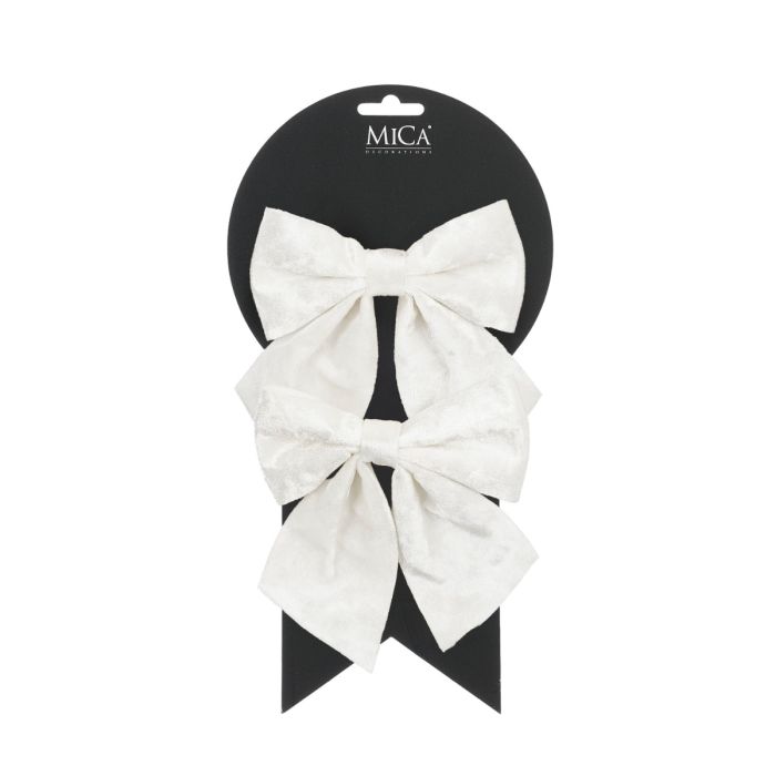 Sløjfer hvide 2-pak