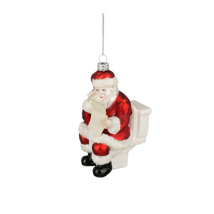 Julekugle Julemand på wc