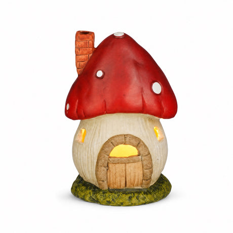 Svamphus med LED-ljus 12 cm högt