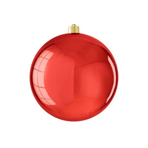 Stor julgranskula blank röd 25 cm i dia
