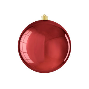 Stor julgranskula blank mörkröd 25 cm i dia