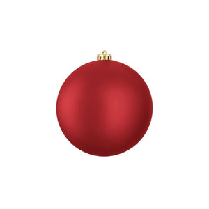 Stor julkula matt röd 20 cm i dia