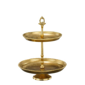 Etagefad i guldfarvet 