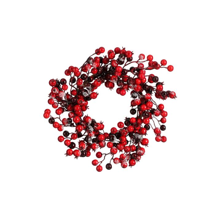 Krans med röda bär 30 cm i dia
