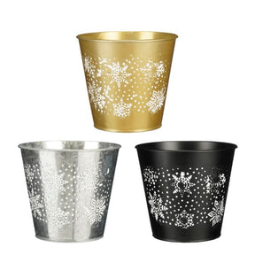 Urtepotteskjuler med snefnugmønster