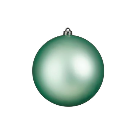 Stor julkula matt mintgrön 20 cm i diameter av återvunnen plast
