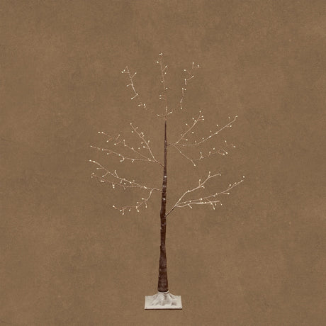 Brunt ljusträd med frosteffekt, 120 cm högt från Luca Lighting