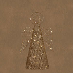 Ängel med ljus till julgransspetsen, 31 cm hög, från Luca Lighting