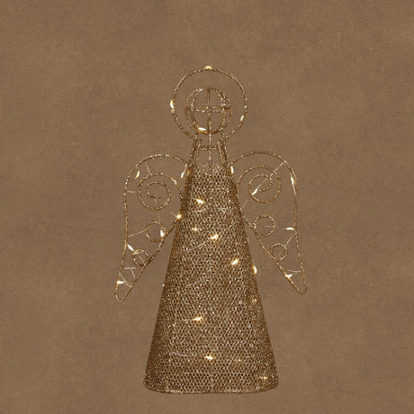 Ängel med ljus till julgransspetsen, 31 cm hög, från Luca Lighting