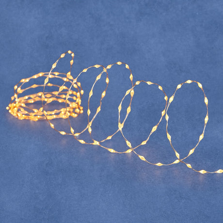 Wireljusslinga 2 meter med 20 LED-ljus i varmvit från Luca Lighting