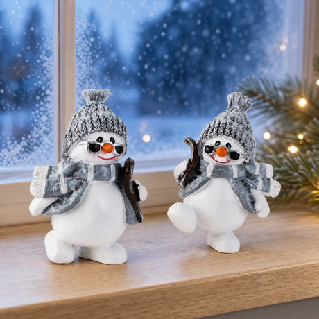 Snögubbe med solglasögon