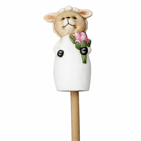 Krukkepinf i keramik med lam