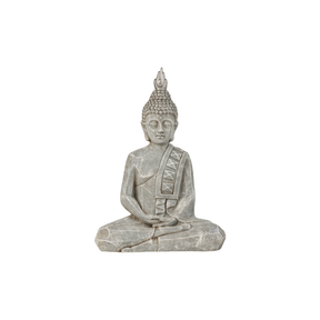 Buddha 50 cm høj grå