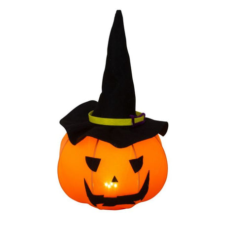 Græskarheks med LED-lys