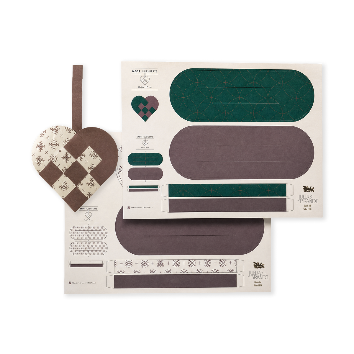 Flethjerteark i pose DIY flere farver fra Juel & Brandt