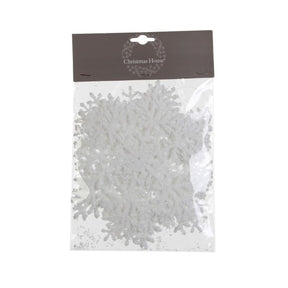 Snefnug med sne 18 cm høje 4-pak