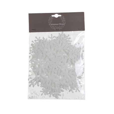 Snefnug med sne 18 cm høje 4-pak