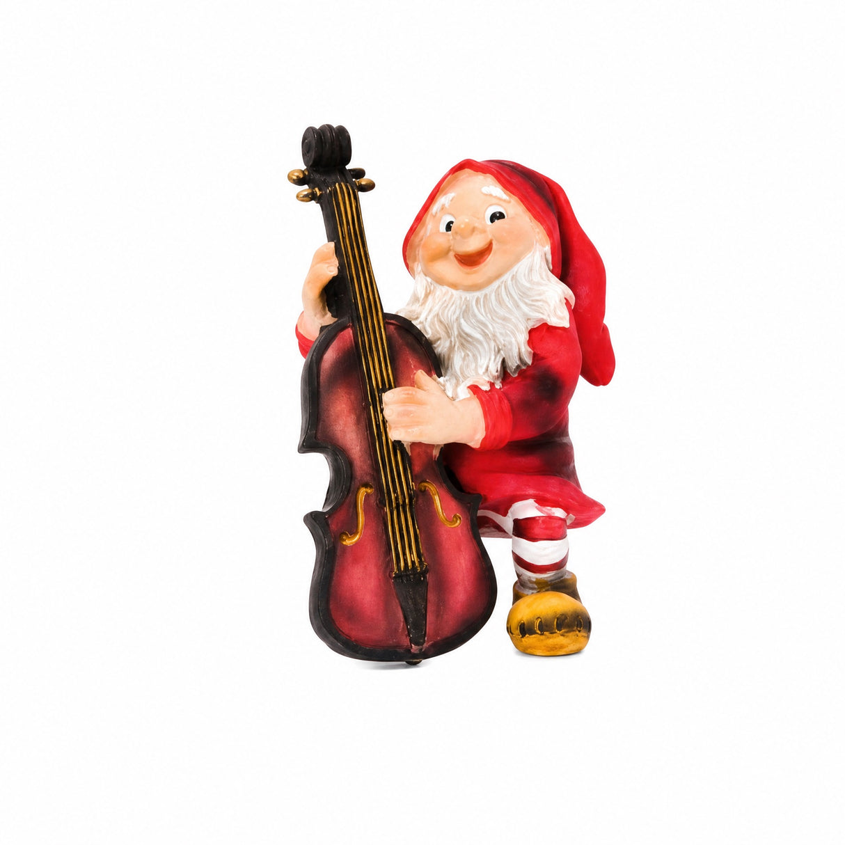 Skogstomte med musikinstrument 