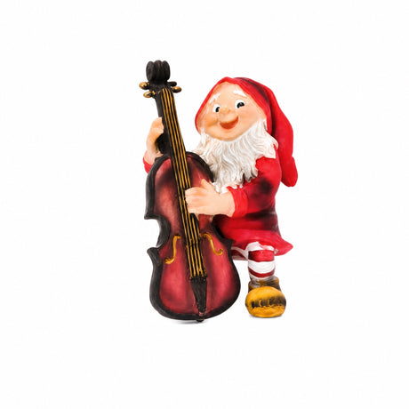 Skogstomte med musikinstrument 