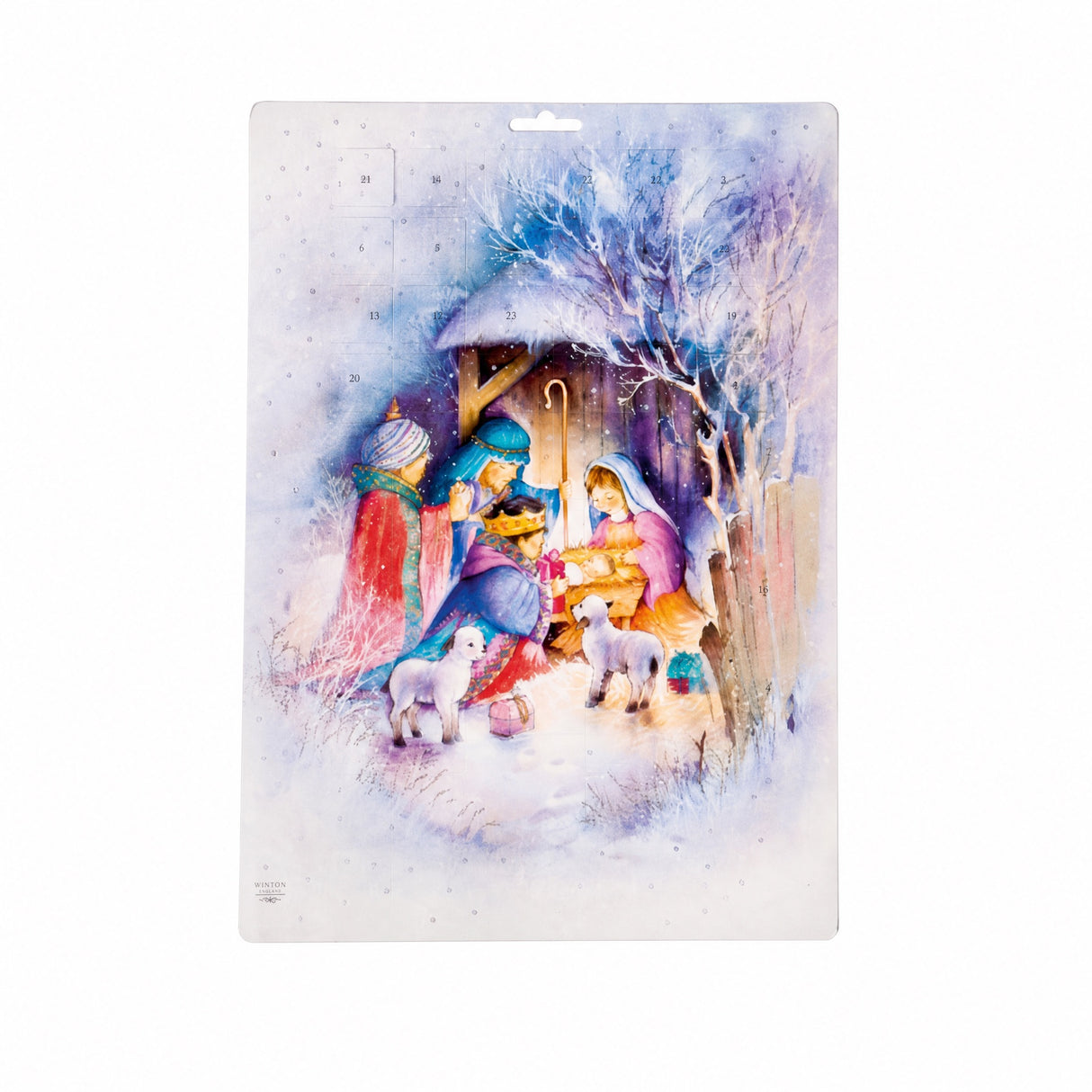 Adventskalender med Jesusbarnet