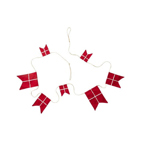 Flagranke med 7 spidsflag i stof