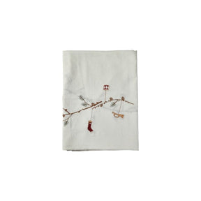 Juledug 140 cm x 240 cm hvid