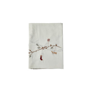 Juledug 140 cm x 360 cm hvid