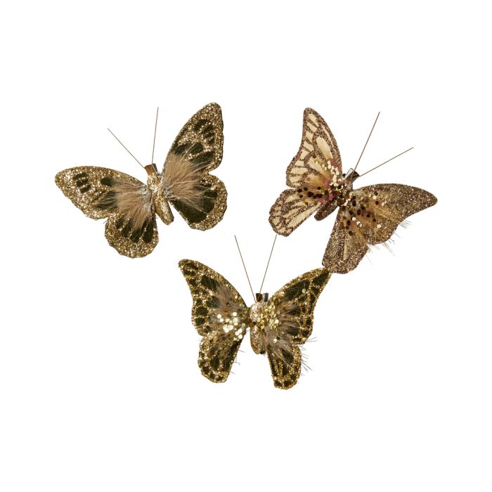 Sommerfugl med klips 12 cm