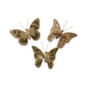 Sommerfugl med klips 12 cm