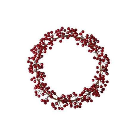 Bærkrans 25 cm i dia rød
