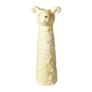Vase får 18 cm gul