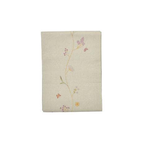 Speedtsberg dug hørfarvet med blomstermønster