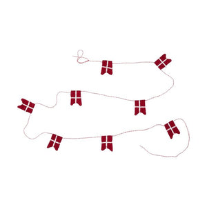 Flagranke med 8 små splitfag 190 cm lang