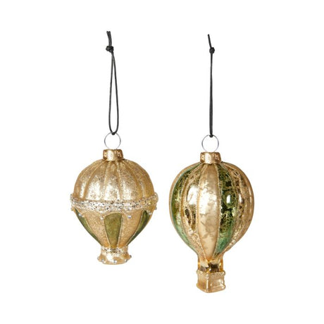 Luftballon guld og grøn