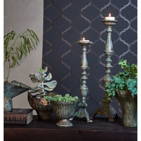 Vase 22 cm høj antikgrøn