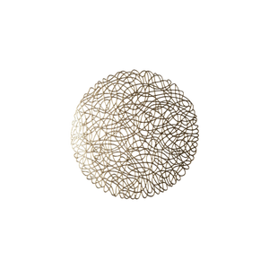 Guldfarvet dækkeserviet med hulmønster fra Speedtsberg