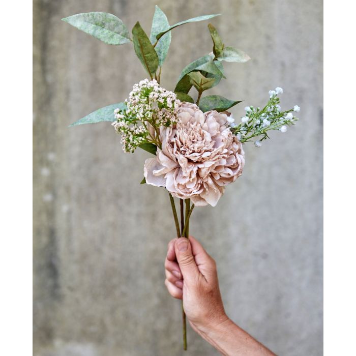 Blomsterstilk med små rosa blomster