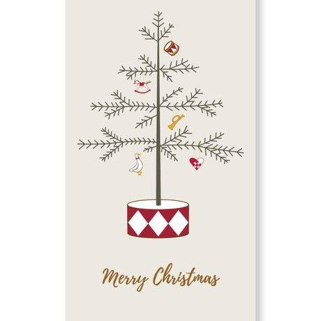 Servietter med juletræ