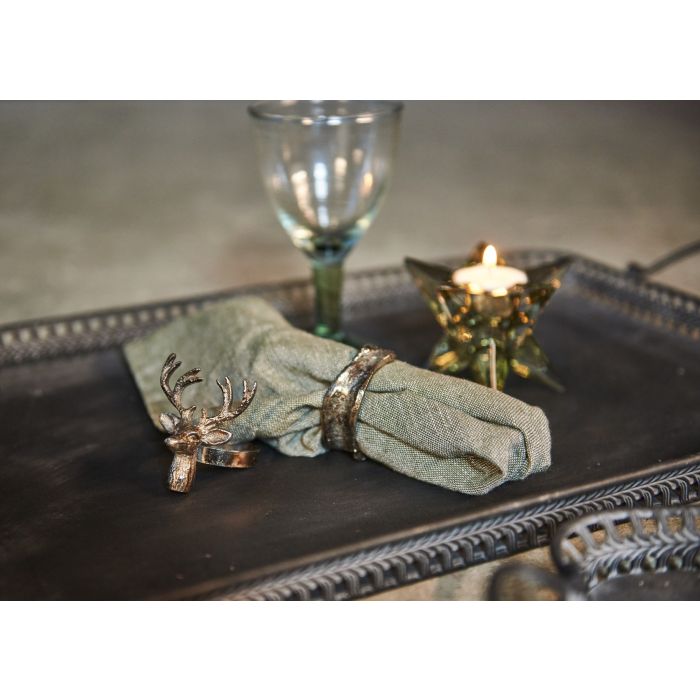 Servietring antik guldfarvet